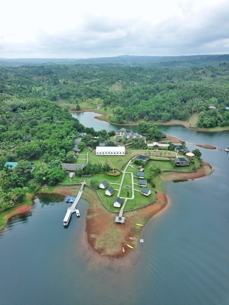 aerial view sofia's lake