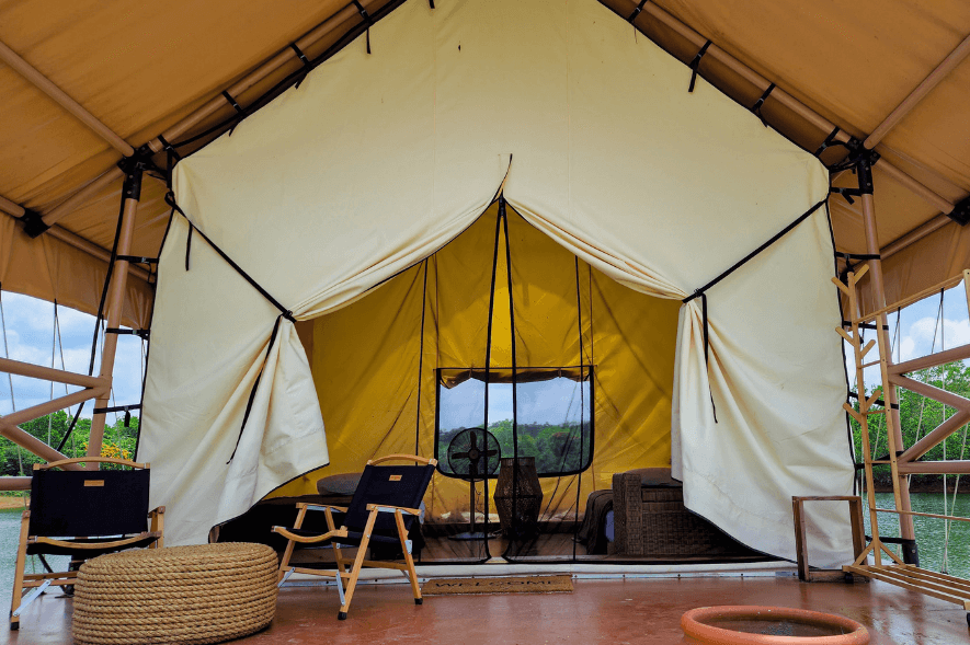 sofia's lake glamping tent