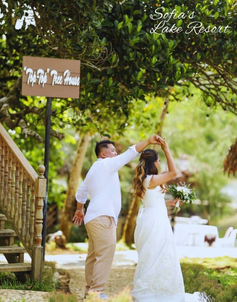 wedding at sofia's lake